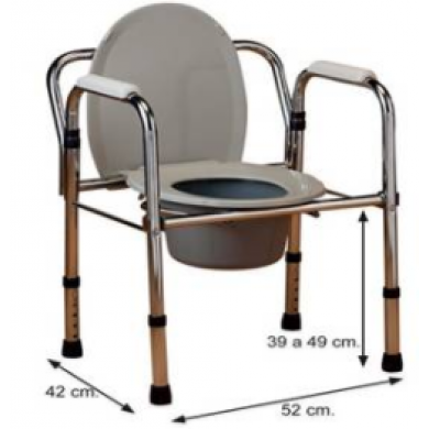 Cadeira/Quadro sanitário dobrável s/ rodas Cadeira/Quadro sanitário dobrável s/ rodas